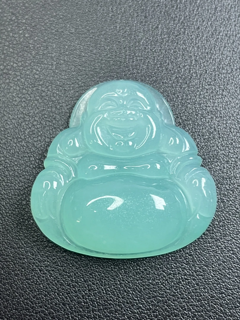 如意工厂甄选--高品质油青绿色大佛公毛衣链吊坠-FG04多样性发货