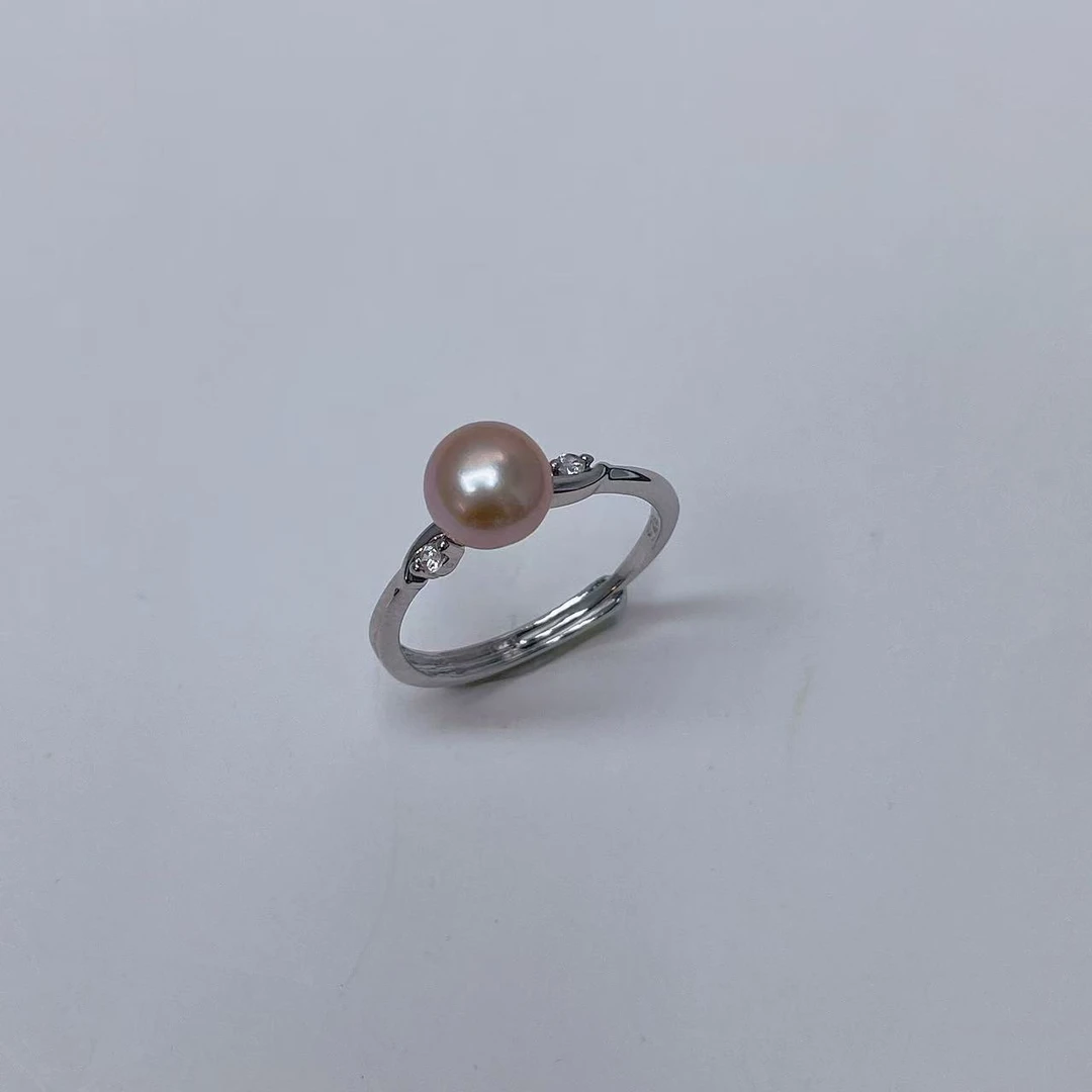 830#简约紫珠开口戒指
