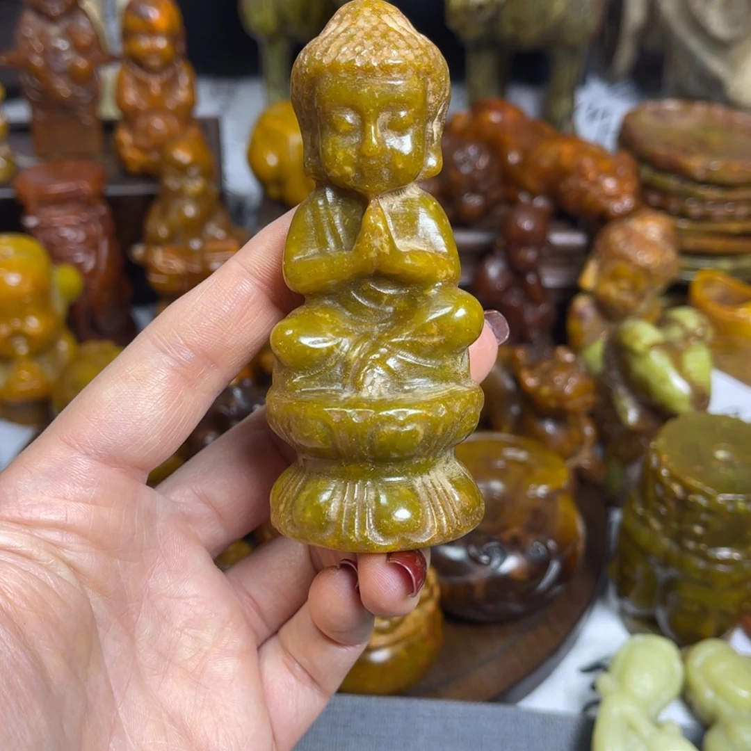 蛇纹石玉合金颈饰