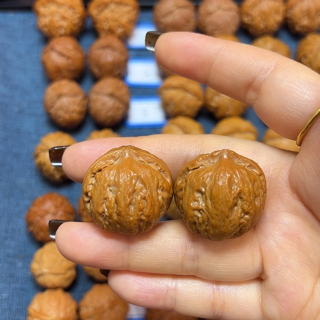 吊坠文玩核桃蓝胖子27尺全品无修