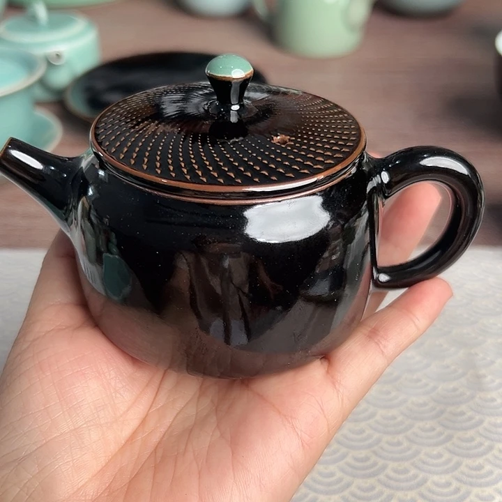 龙泉云间青瓷小米茶器