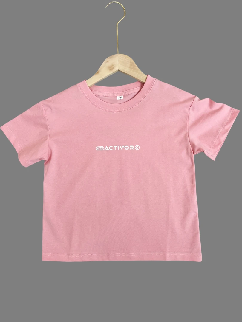 2025夏新款字母儿童短袖纯棉清凉透气时尚百搭韩版高品质潮童T恤