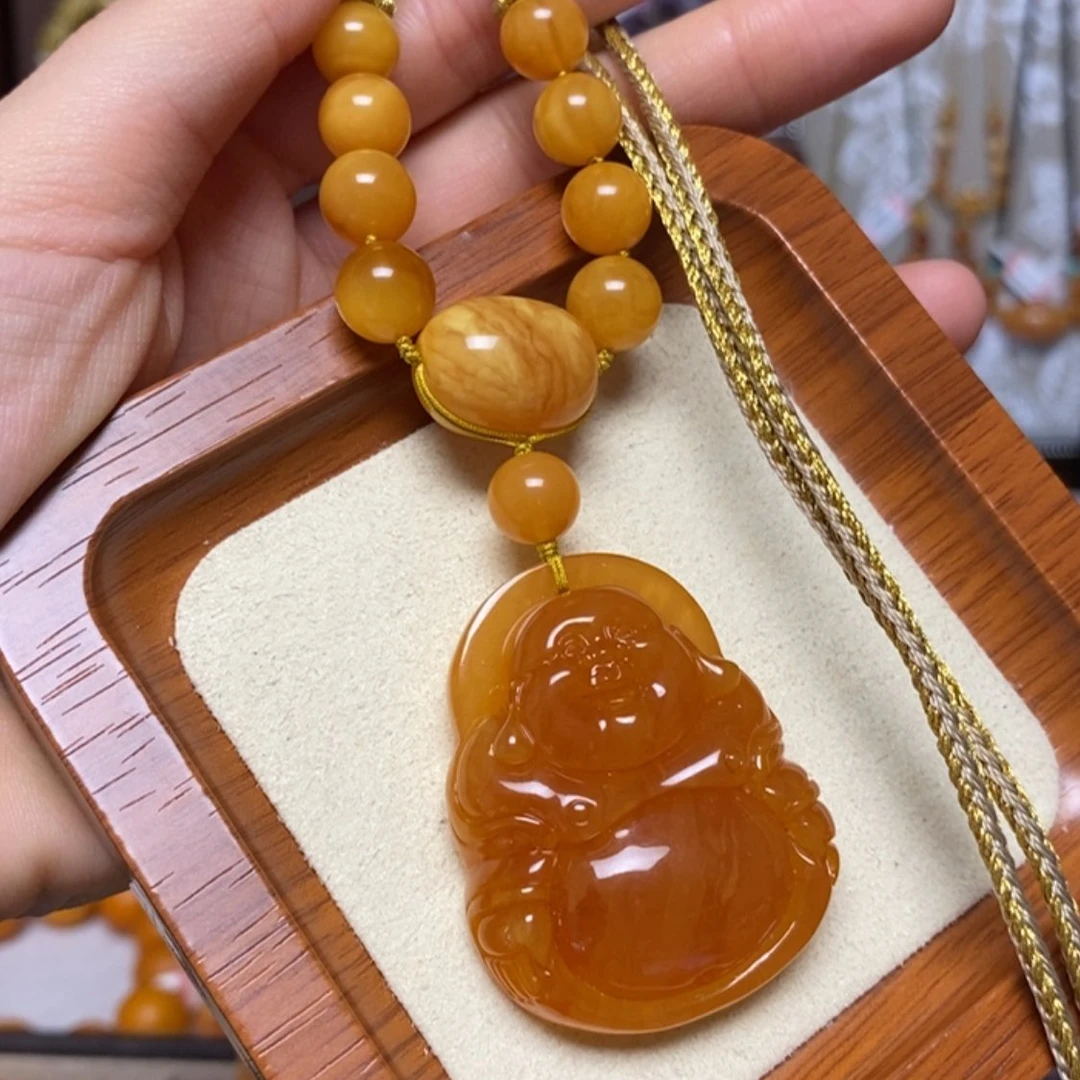 【闪购商品】蜜蜡颈饰未镶嵌项链