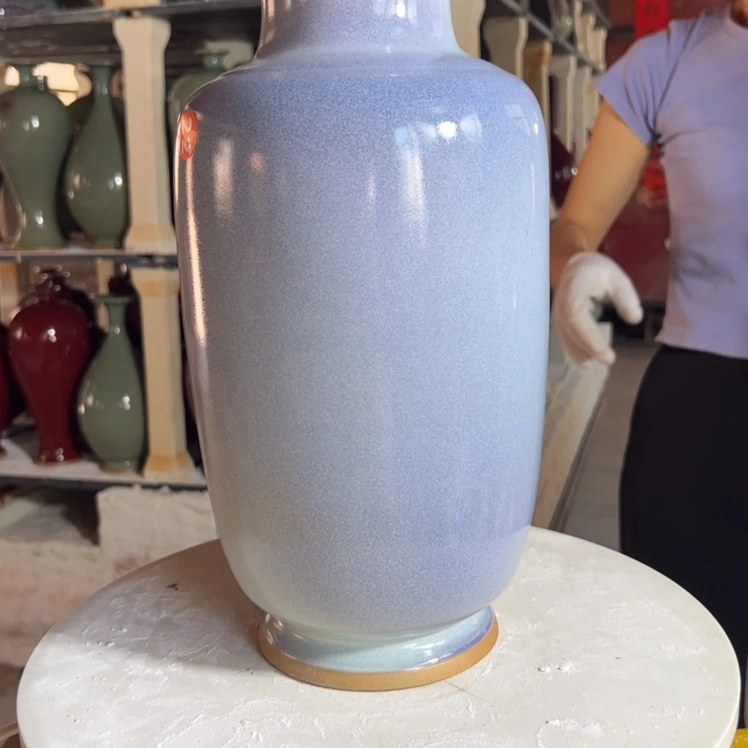 摆件晴***上郑家钧窑摆件