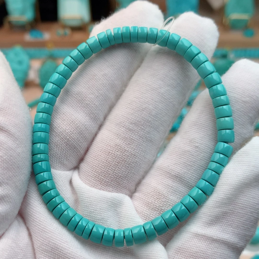 绿松石未镶嵌珠宝奇石4.8mm