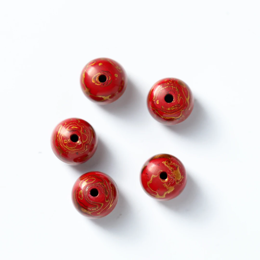 大漆单珠 约9.5*8.5mm 约0.6g 多样性发货，发其一 88241230-04