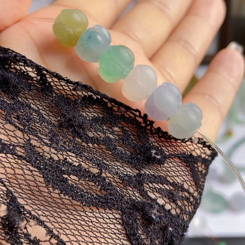 【闪购商品】未镶嵌定制翡翠莲花珠