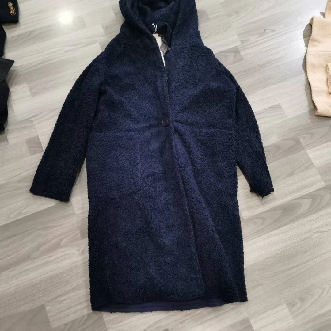 【贺筱姐】时尚洋气百搭连帽毛毛外套8440