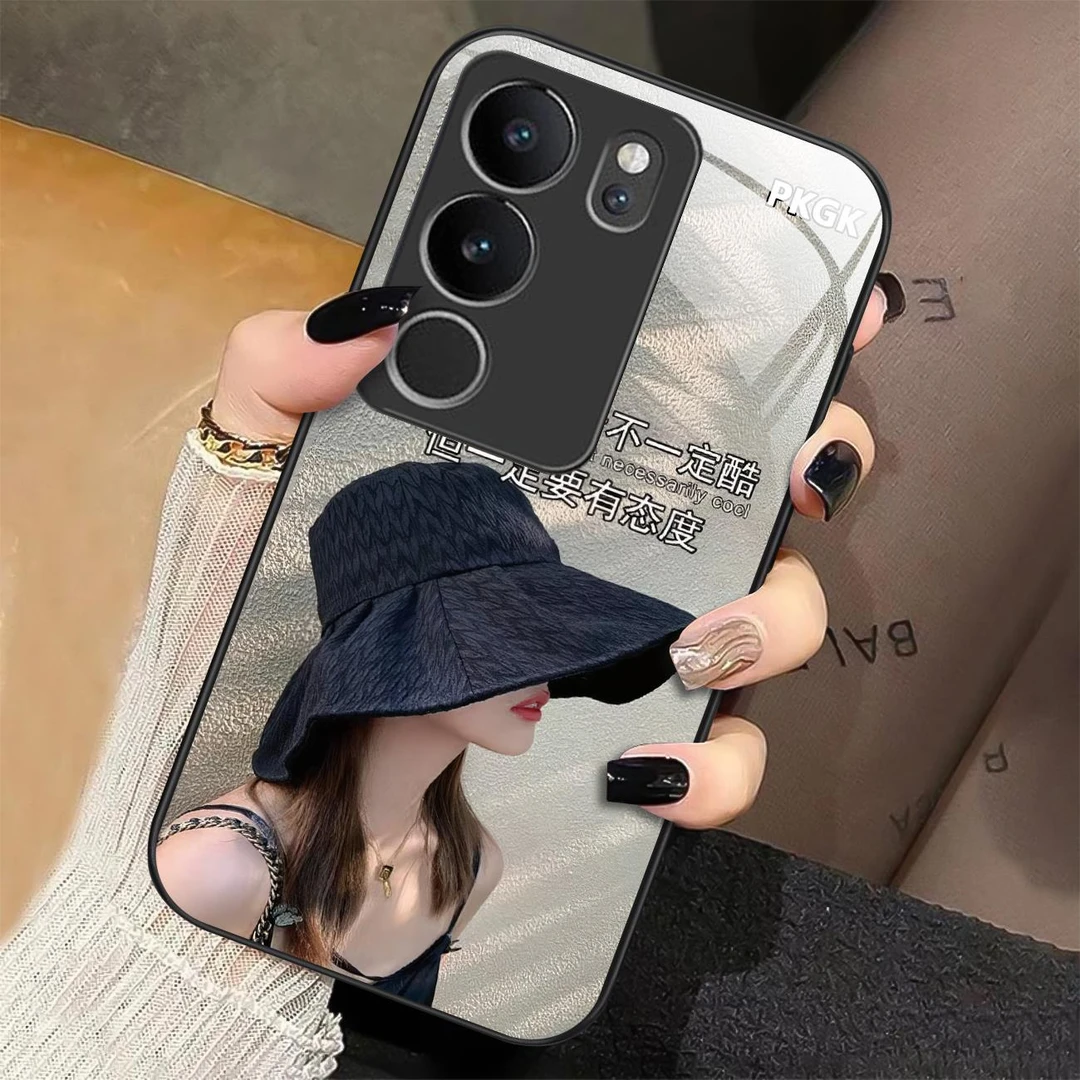 适用【vivo S17 Pro】生活态度液态玻璃手机壳 超薄防摔 优雅时尚