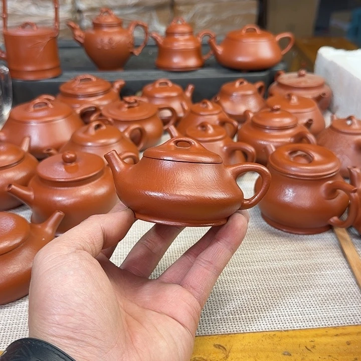 紫砂壶全手工制作柱瓢