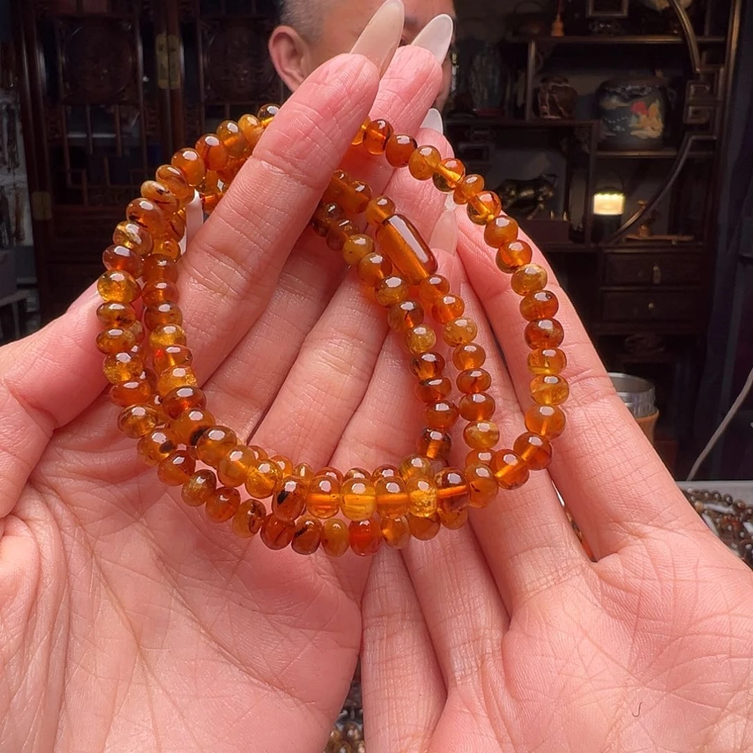 琥珀裸石未镶嵌抚顺琥珀20207六