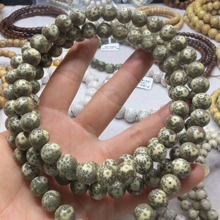 雀***巢吊坠星月菩提10圆青花绿