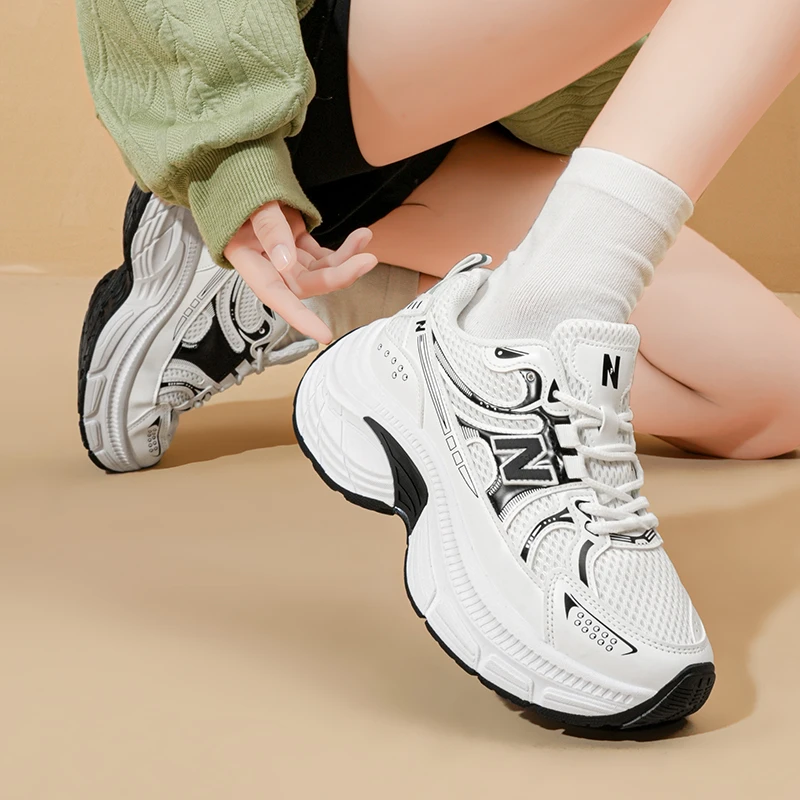 新百伦舒适夏季软底潮鞋时尚男女经典情侣老爹休闲鞋N1818