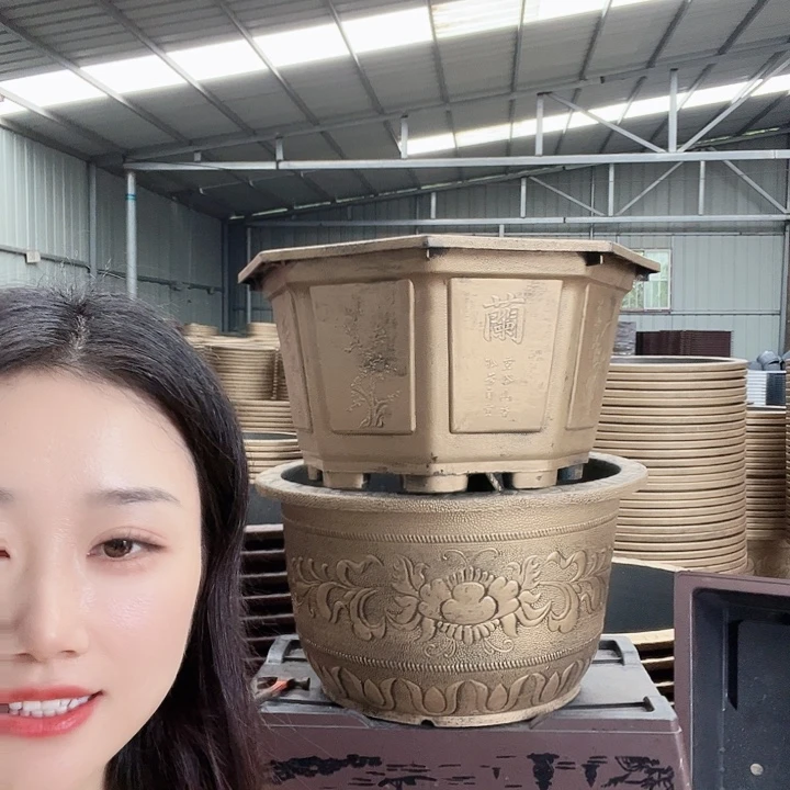 八角80花盆2个有孔