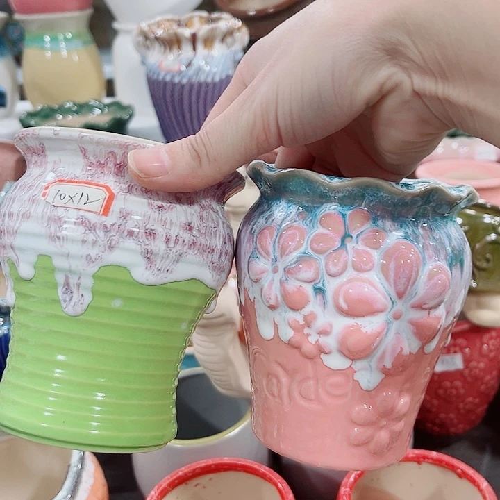 多肉陶瓷花盆满10元包邮