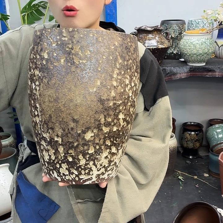 22×34 -粗陶花盆有孔-买买买