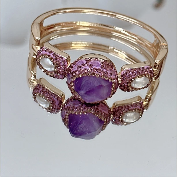 铜合金塑料手镯 TTSD 紫气东来巴洛克清新搭配精致版手镯222sz