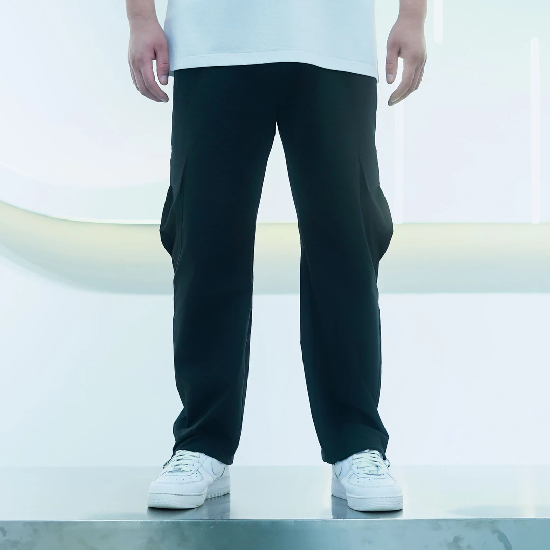 胖哥文大码男装春季工装梭织裤2521
