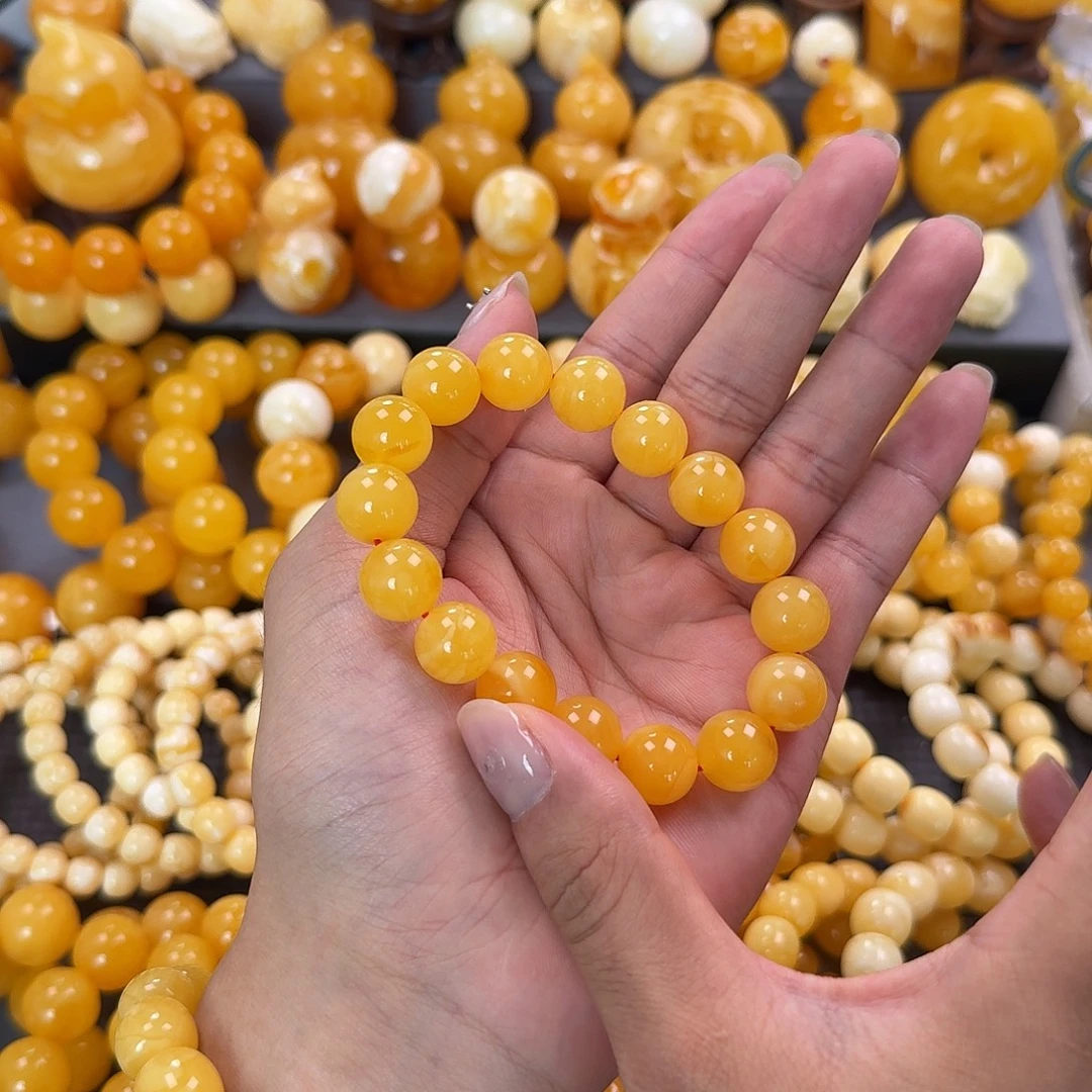 蜜蜡未镶嵌珠宝奇石同料13mm