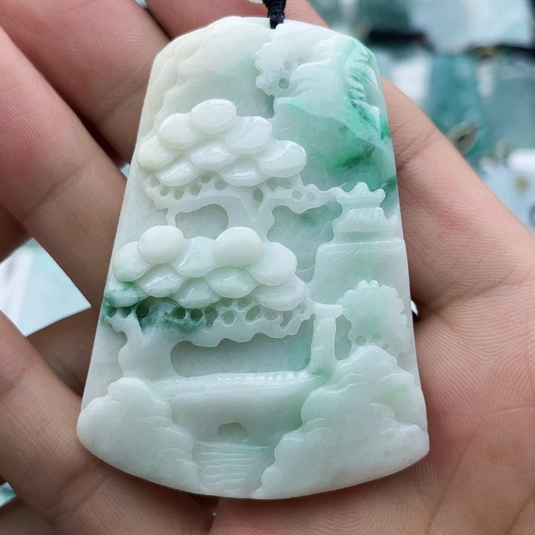 颈饰未镶嵌翡翠翡翠