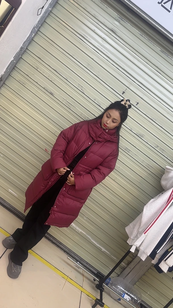 宽松中长款大口袋外套