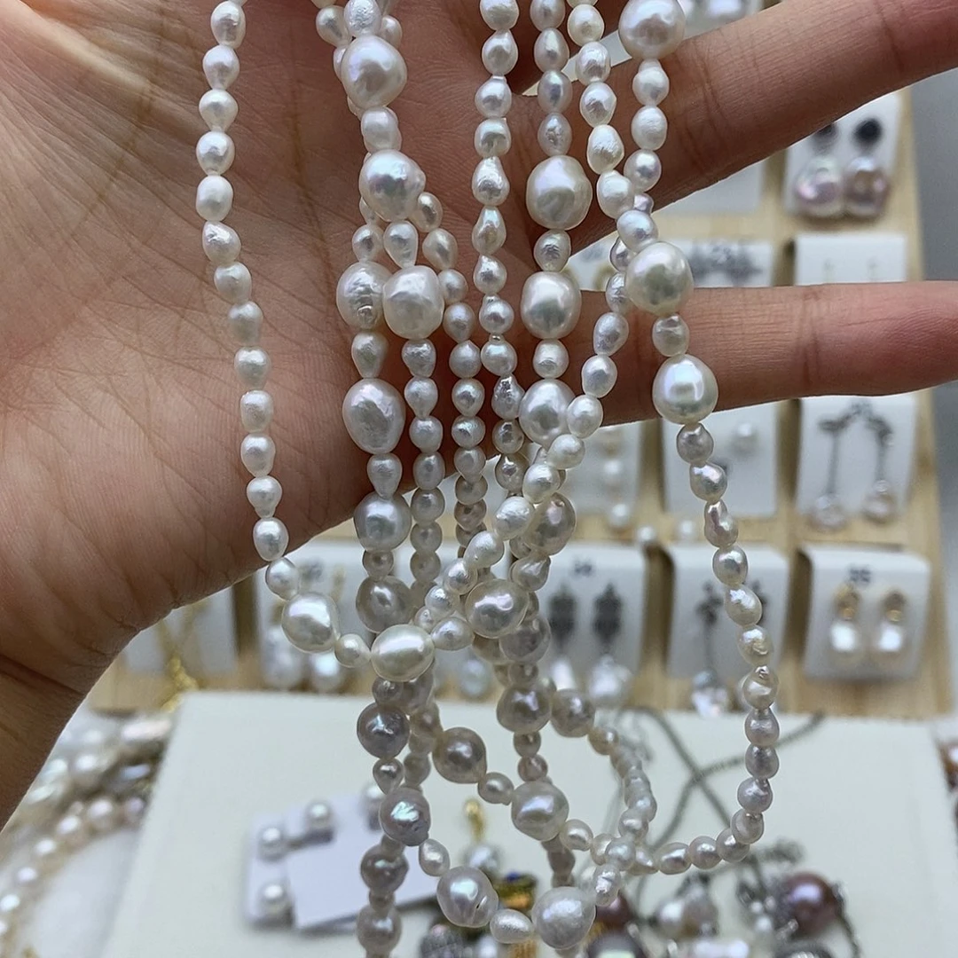 火***山淡水珍珠未镶嵌颈饰