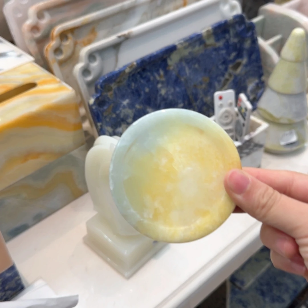 石材沙漠绿洲茶杯垫