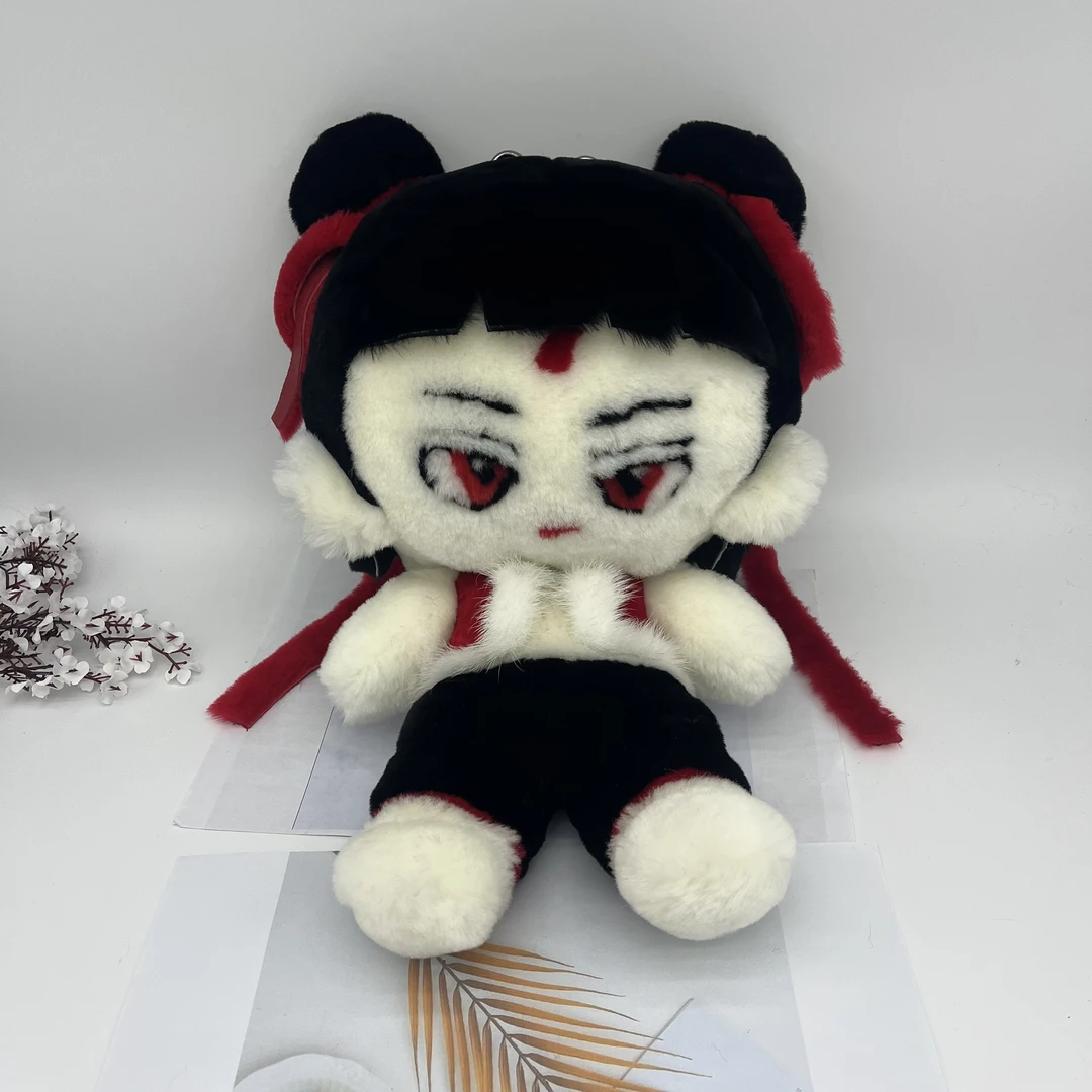 国潮机器哪吒单肩包真毛百搭纯手工可爱风中国风单肩背拉链