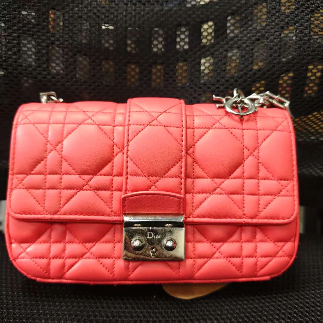 95新 DIOR/迪奥 红色单肩包 1205 3232