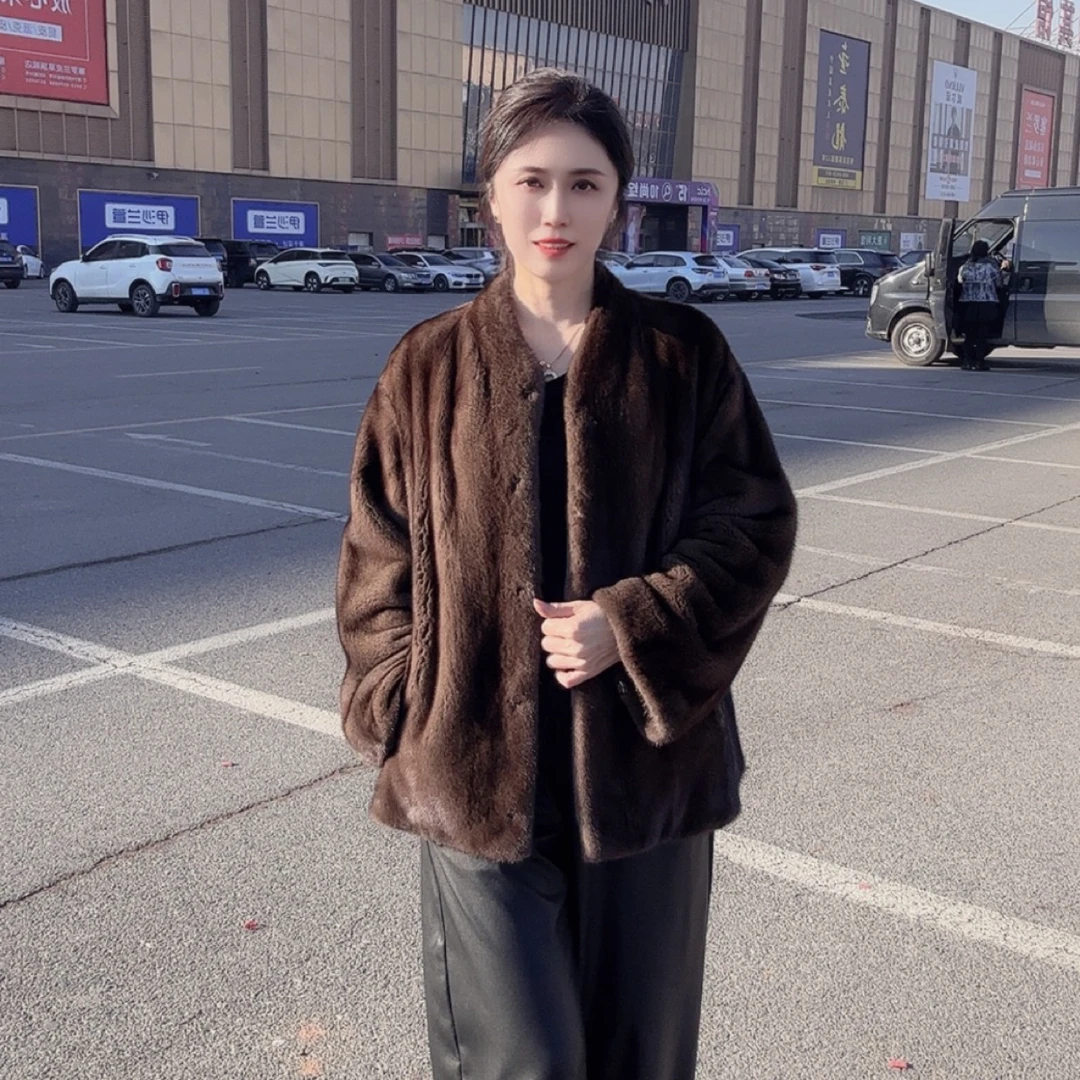 8067款进口水貂皮大衣