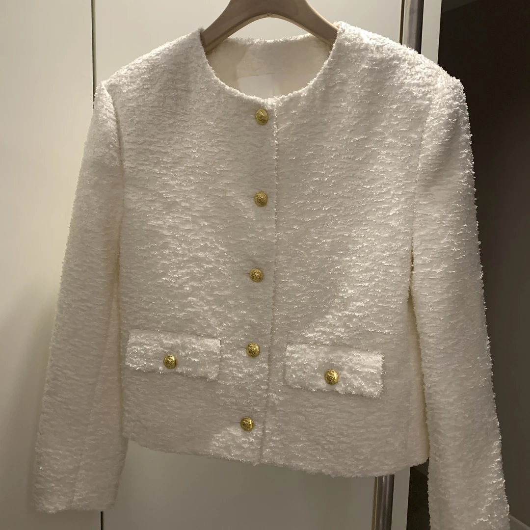 【ce琳款，老板娘私服】2025秋冬短款春装新款小香风毛呢短外套薄女
