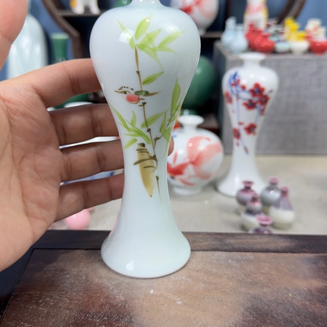 陶瓷手工小花器摆件