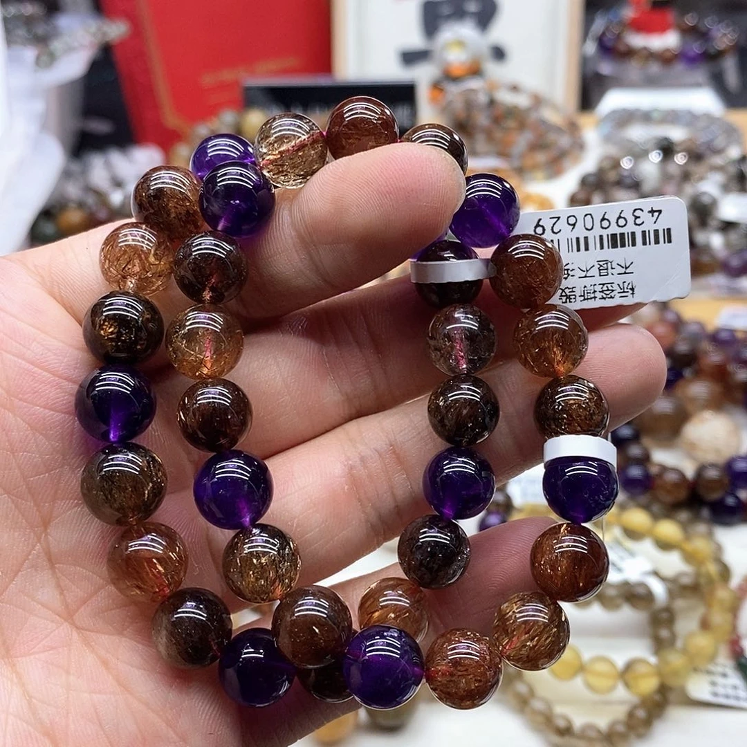 水晶手链未镶嵌多样性发货发一条