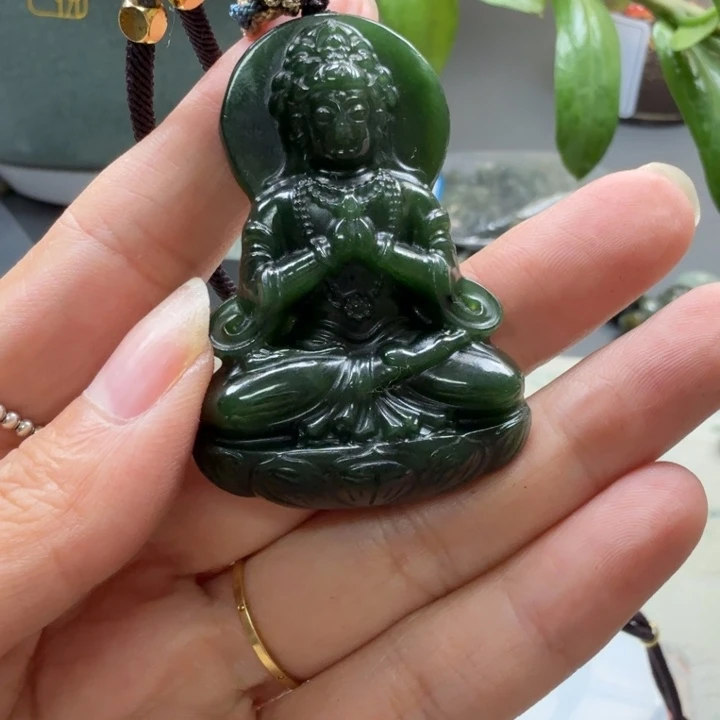 和田玉未镶嵌颈饰58