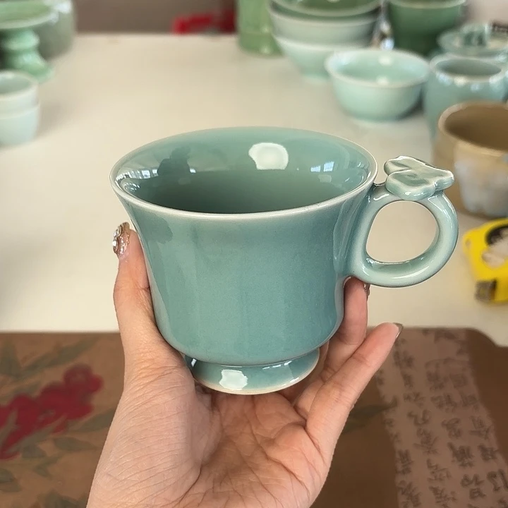 龙泉云间青瓷小米茶器