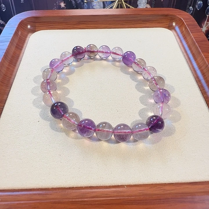 水晶手链未镶嵌紫超七