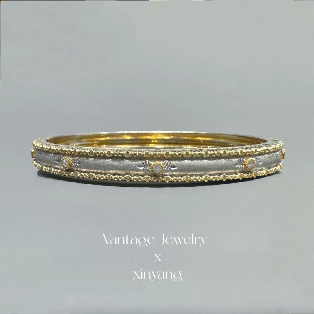 【欣阳】18K 30分 19g 布契拉提手镯双色
