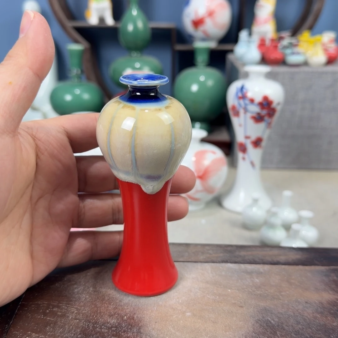 陶瓷手工小花器摆件