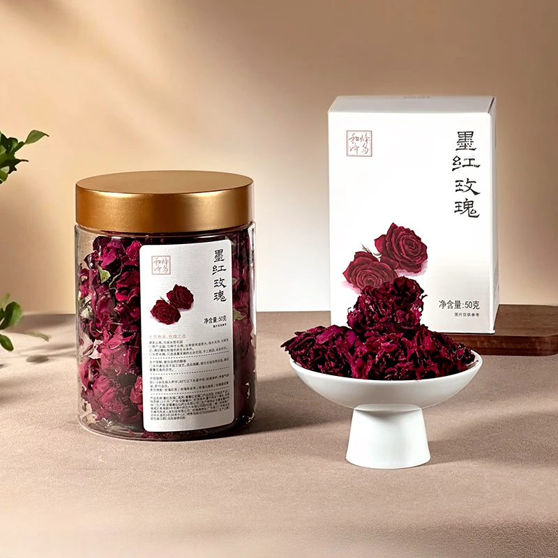 【蜂鸟陈皮人家 茶系列】墨红玫瑰 50g+奶香柠檬片100g