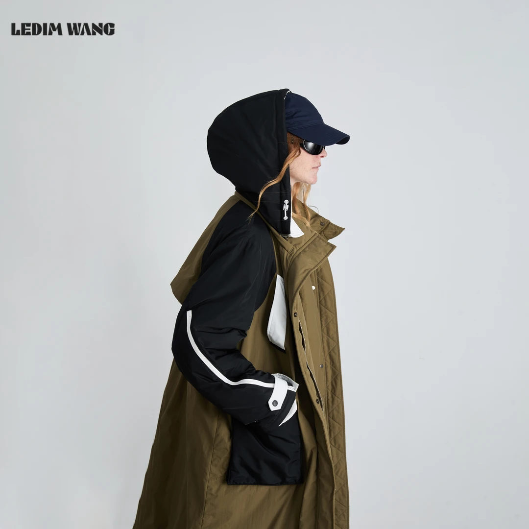 LEDIM WANG山系三拼色羽绒服