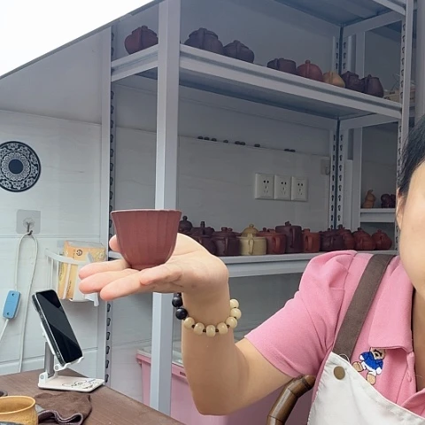 底槽青茶案筋纹杯筋纹杯