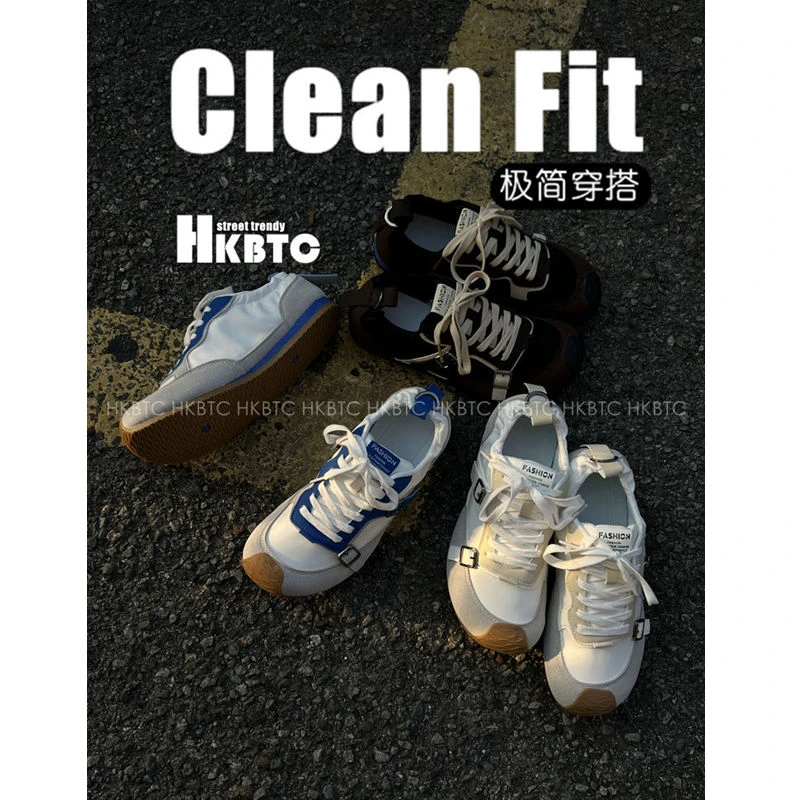 HKBTCNormcore 大码45德训鞋男士 休闲百搭复古阿甘鞋运动板鞋潮