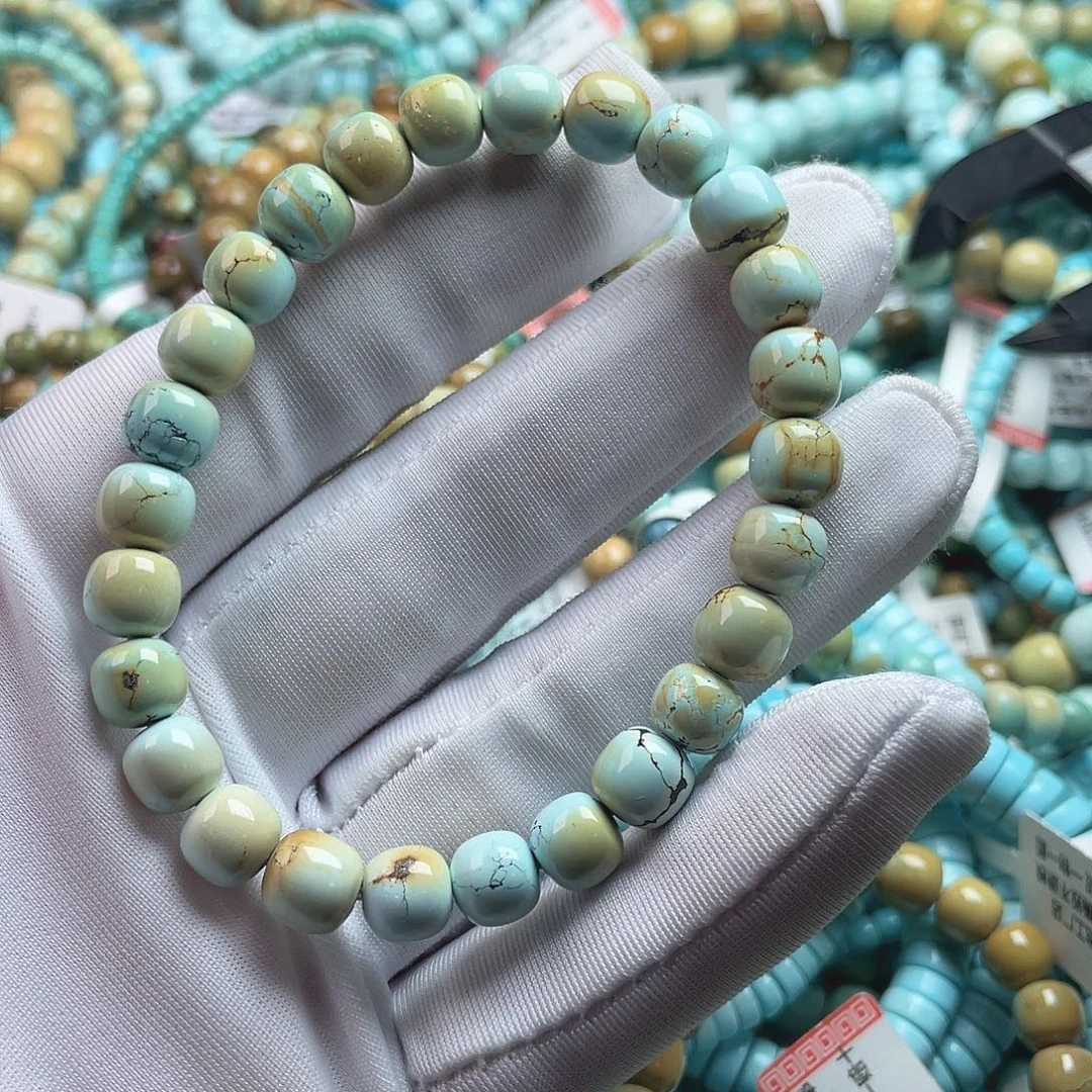 沁***冰绿松石未镶嵌珠宝奇石