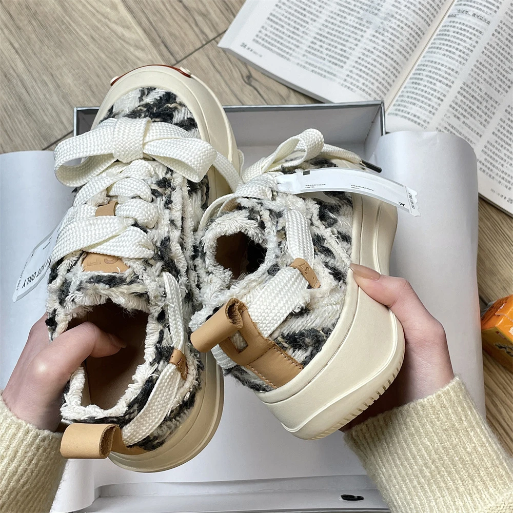 檀健次同款开口笑帆布鞋男女款秋季新款爆款厚底增高乞丐板高品质