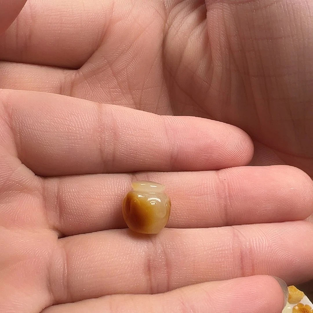 蜜蜡颈饰未镶嵌蜜罐（打孔不退换）