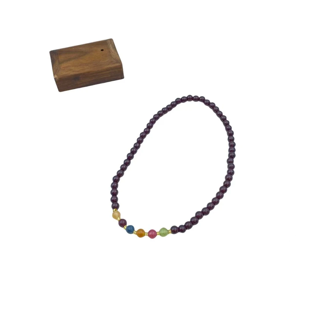 石榴石复古手链X991