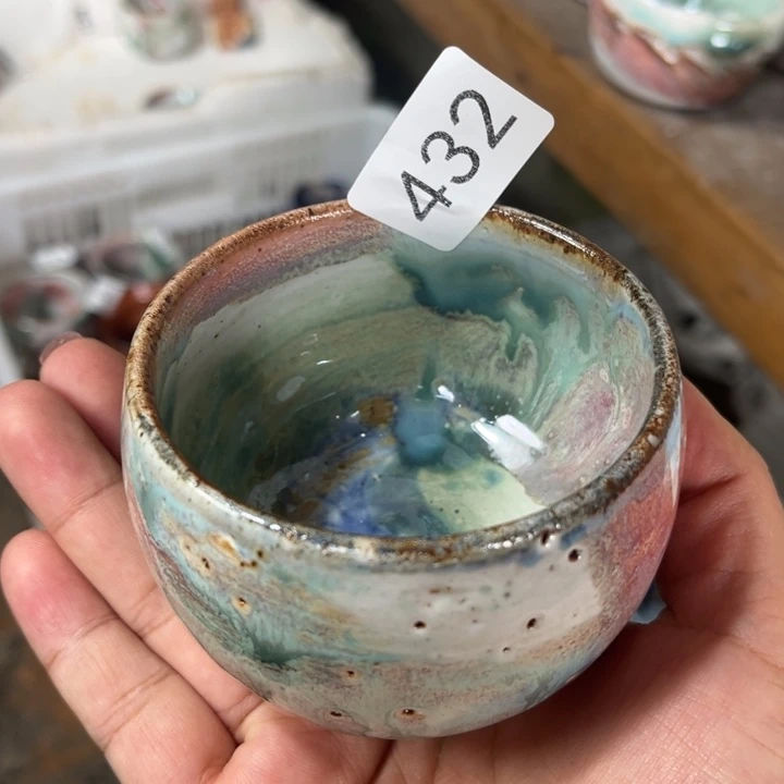 其他全手工柴烧志野杯432