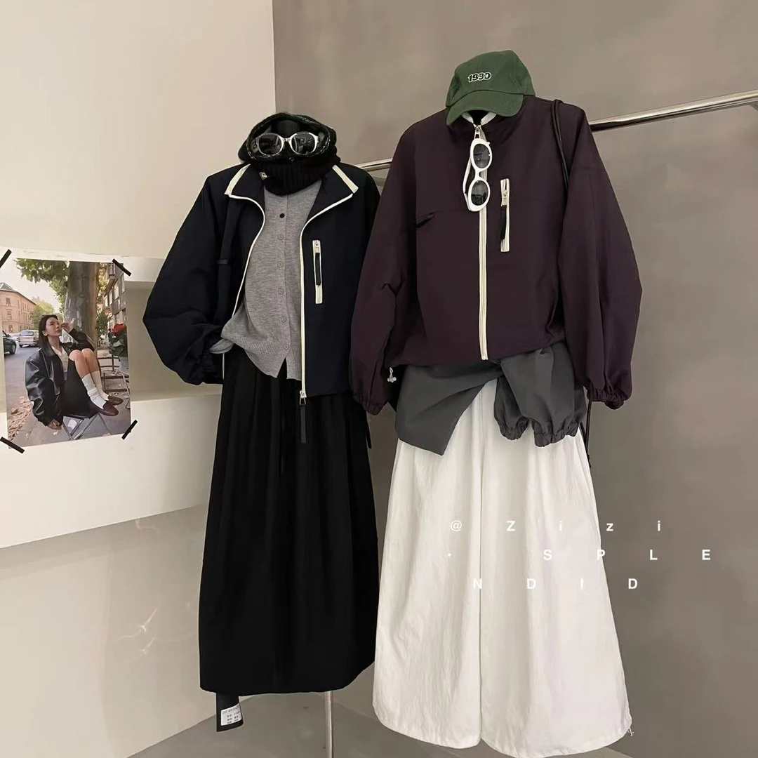 zizi@18170 韩系酷酷拉链外套 8-6