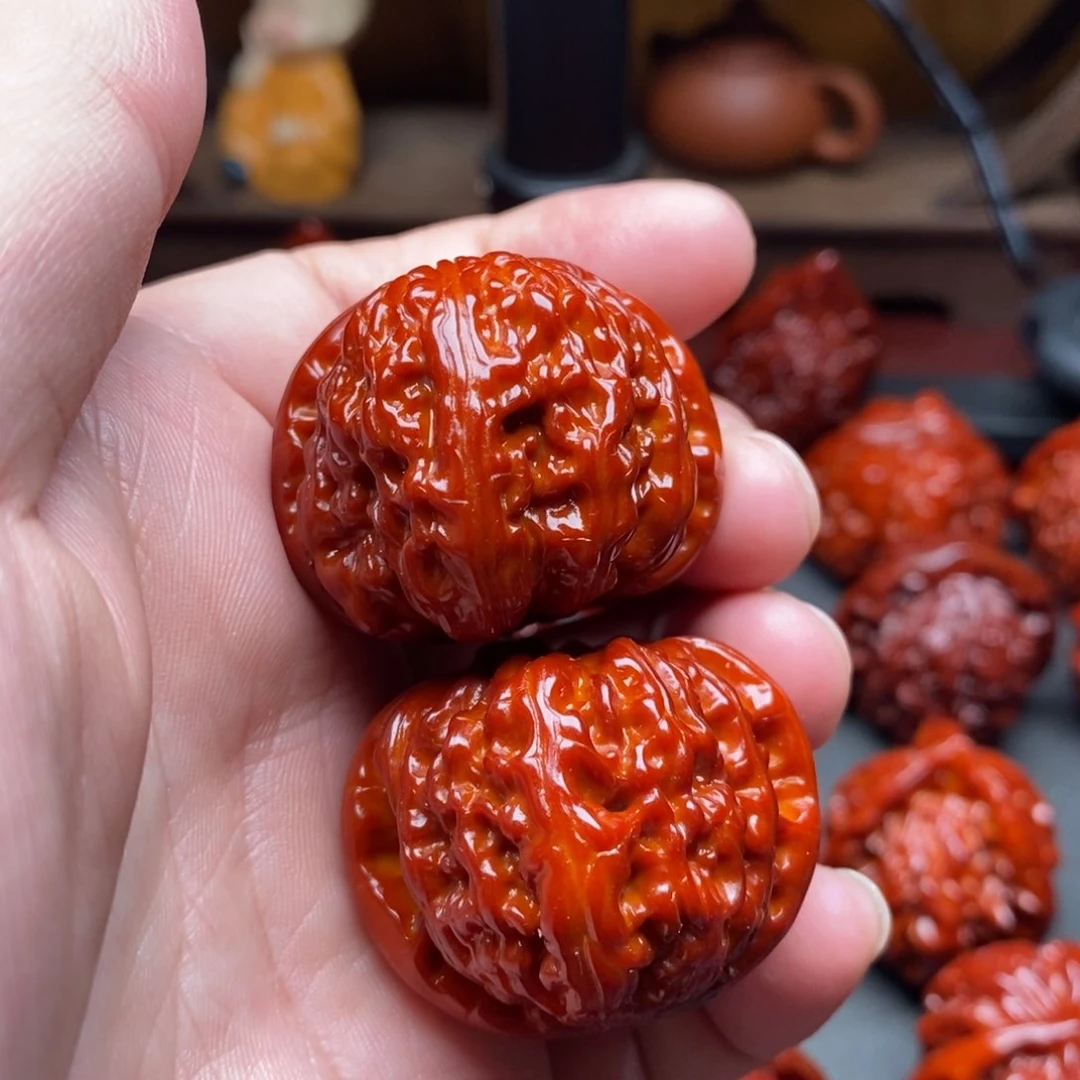 吊坠文玩核桃37白狮子