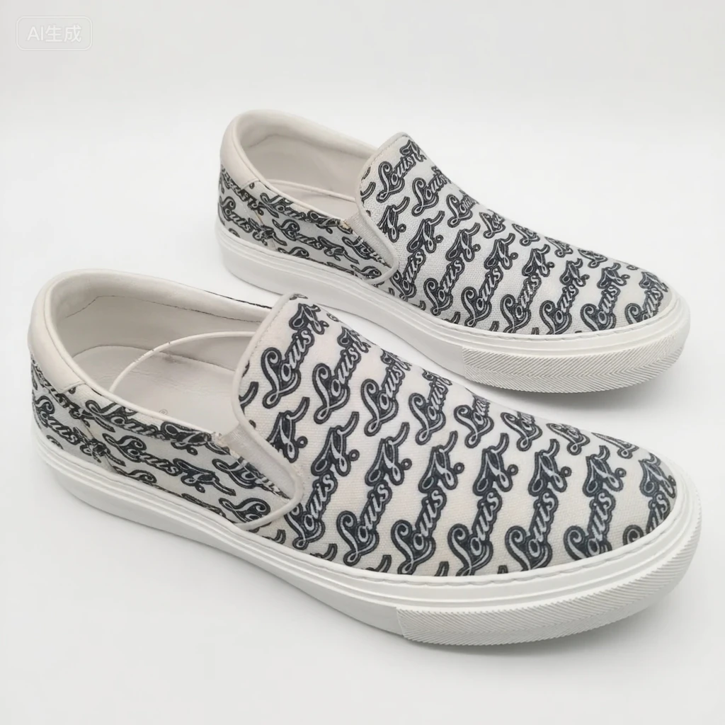 99新 LouisVuitton/路易威登 满印字母老花一脚蹬板鞋VS0026 多码